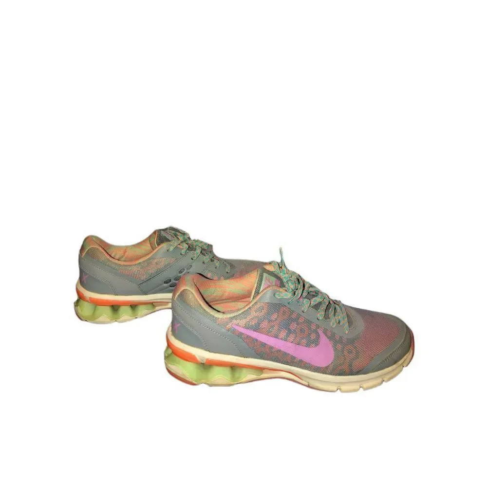 NIKE Reax Womens Running Pink and Blue Shoes - size  8